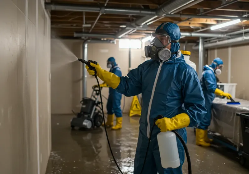 Basement Sanitization and Antimicrobial Treatment process in Elko County, NV