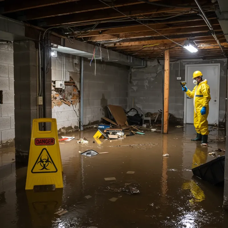 Flooded Basement Electrical Hazard in Elko County, NV Property