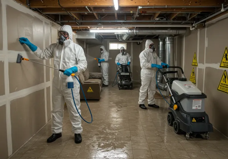 Basement Moisture Removal and Structural Drying process in Elko County, NV